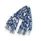 Soft Heart Pattern Brushed Scarf with Fringe Tassel Ends 70.5¡Á27.5 Inches