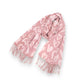 Soft Heart Pattern Brushed Scarf with Fringe Tassel Ends 70.5¡Á27.5 Inches