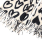 Soft Heart Pattern Brushed Scarf with Fringe Tassel Ends 70.5¡Á27.5 Inches
