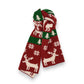 Knitted Winter Scarf with Reindeer and Snowflake Holiday Pattern 66¡Á12 Inches