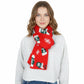 Knitted Winter Scarf with Reindeer and Snowflake Holiday Pattern 66¡Á12 Inches