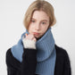 Womens Windproof Ribbed Knit Neck Warmer Split Layerable Style 12¡Á12 Inches