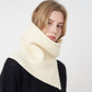 Womens Windproof Ribbed Knit Neck Warmer Split Layerable Style 12¡Á12 Inches