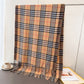 Classic Plaid Cashmere-Feel Scarf with Fringed Edges 78.5¡Á24 Inches