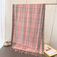 Classic Plaid Cashmere-Feel Scarf with Fringed Edges 78.5¡Á24 Inches