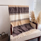 Scarf with Jacquard Geometric and Paisley Pattern Fringe Design 78.5¡Á27.5 Inches