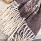 Scarf with Jacquard Geometric and Paisley Pattern Fringe Design 78.5¡Á27.5 Inches