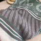 Scarf with Jacquard Geometric and Paisley Pattern Fringe Design 78.5¡Á27.5 Inches