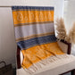Scarf with Jacquard Geometric and Paisley Pattern Fringe Design 78.5¡Á27.5 Inches