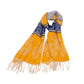 Scarf with Jacquard Geometric and Paisley Pattern Fringe Design 78.5¡Á27.5 Inches