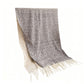 Reversible Cashmere-Feel Scarf with Fringe Tassel Trim 78.5¡Á26 Inches