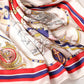 Sailboat Print Satin Square Scarf 27.5¡Á27.5 Inches