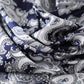 Satin Square Scarf with Classic Paisley Print 23.6¡Á23.6 Inches
