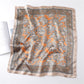 Satin Square Scarf with Classic Paisley Print 23.6¡Á23.6 Inches
