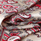 Satin Square Scarf with Classic Paisley Print 23.6¡Á23.6 Inches