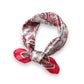 Satin Square Scarf with Classic Paisley Print 23.6¡Á23.6 Inches