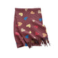 Heart Pattern Soft Knit Scarf with Delicate Fringe Edges and Lightweight Cozy Texture Designed for Gentle Everyday Comfort