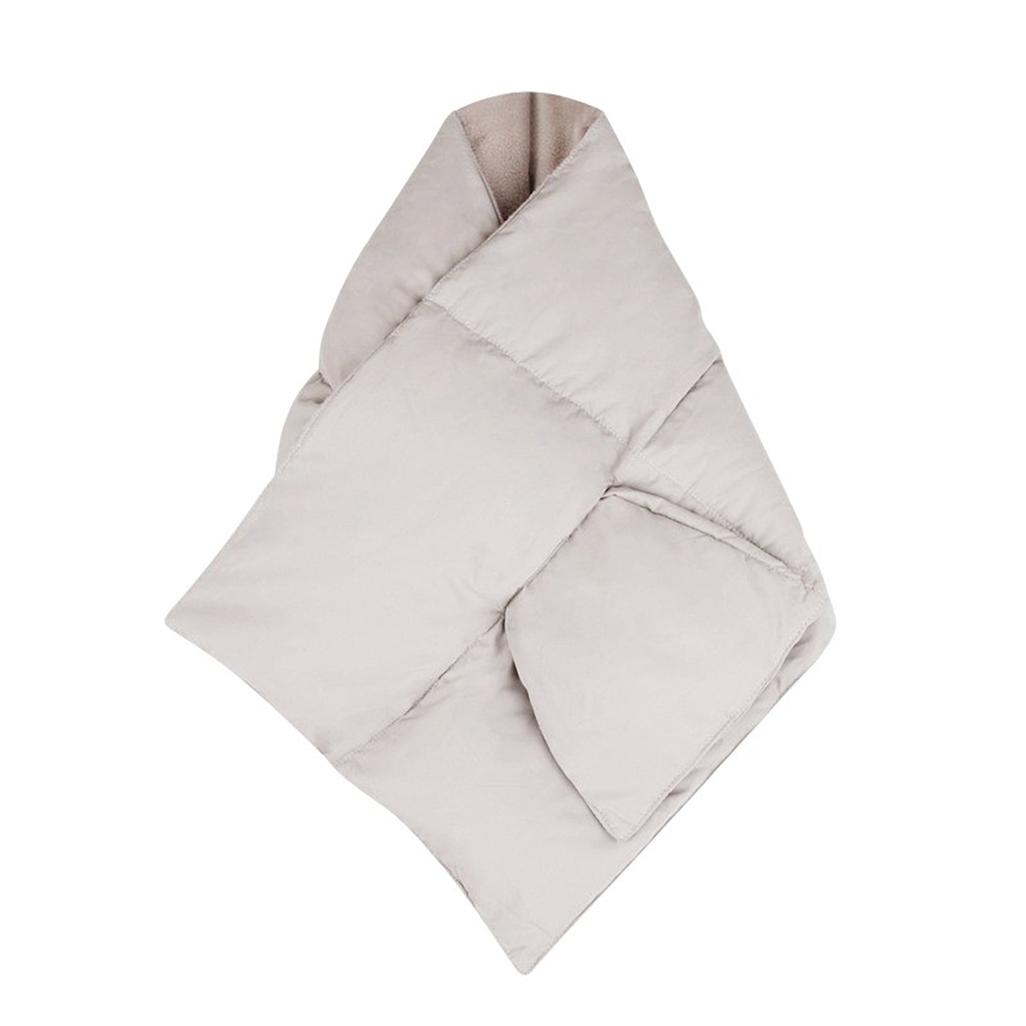 Puffer Style Soft Quilted Scarf with Plush Lightweight Padding and Smooth Modern Texture Designed for Warm Comfortable Layering