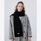 Cable Knit Scarf with Soft Textured Wool-Blend Yarn and Classic Ribbed Edges for Warm Comfortable Layering in a Cozy Finish
