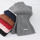 Cable Knit Scarf with Soft Textured Wool-Blend Yarn and Classic Ribbed Edges for Warm Comfortable Layering in a Cozy Finish