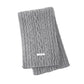 Cable Knit Scarf with Soft Textured Wool-Blend Yarn and Classic Ribbed Edges for Warm Comfortable Layering in a Cozy Finish