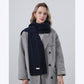 Cable Knit Scarf with Soft Textured Wool-Blend Yarn and Classic Ribbed Edges for Warm Comfortable Layering in a Cozy Finish