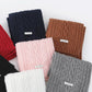 Cable Knit Scarf with Soft Textured Wool-Blend Yarn and Classic Ribbed Edges for Warm Comfortable Layering in a Cozy Finish