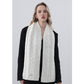 Cable Knit Scarf with Soft Textured Wool-Blend Yarn and Classic Ribbed Edges for Warm Comfortable Layering in a Cozy Finish