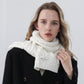 Cable Knit Scarf with Soft Textured Wool-Blend Yarn and Classic Ribbed Edges for Warm Comfortable Layering in a Cozy Finish