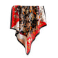 Floral Print Satin Scarf with Elegant Design 27.5¡Á27.5 Inches