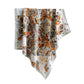 Floral Print Satin Scarf with Elegant Design 27.5¡Á27.5 Inches