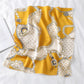 Baroque Print Satin Scarf with Glossy Finish 20¡Á20 Inches