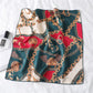 Chain Print Satin Scarf with Luxury Inspired Design 20¡Á20 Inches