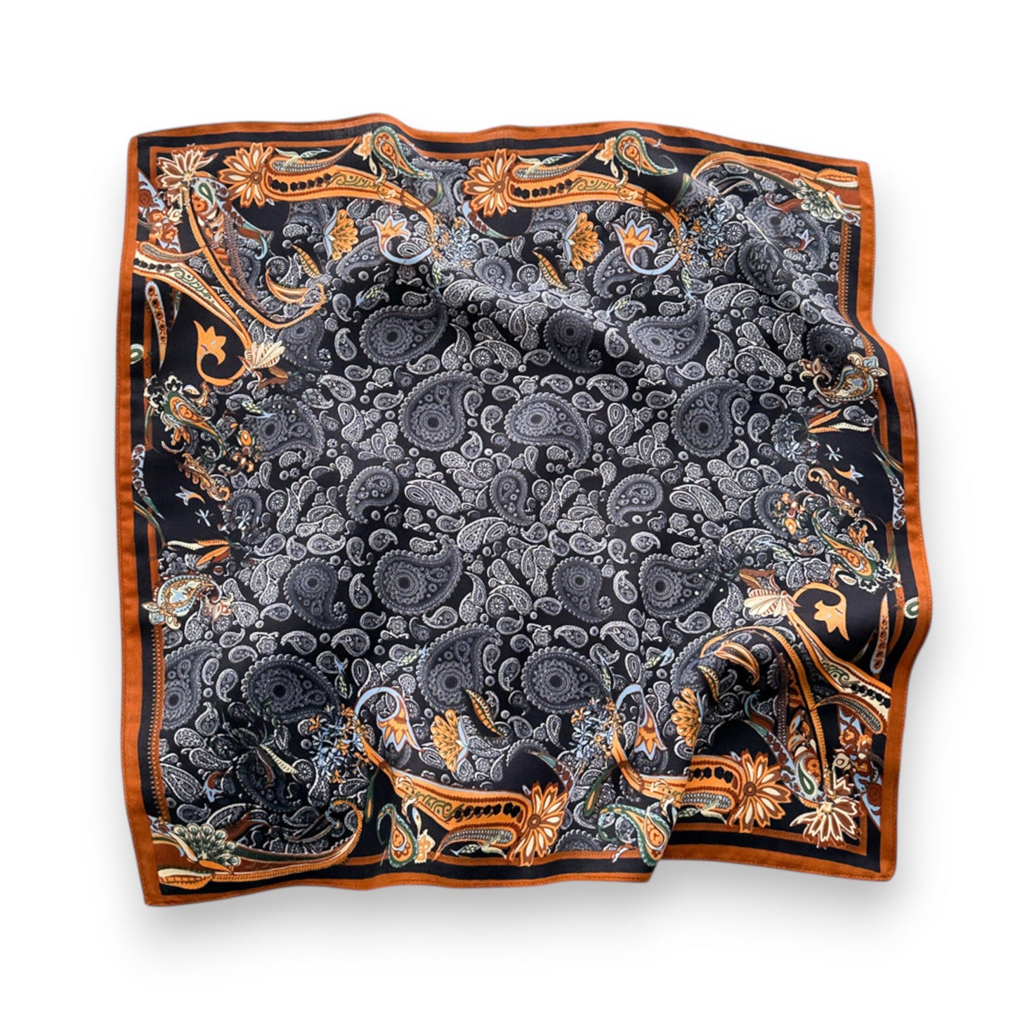 Paisley Print Scarf with Classic Bohemian Design 27¡Á27 Inches