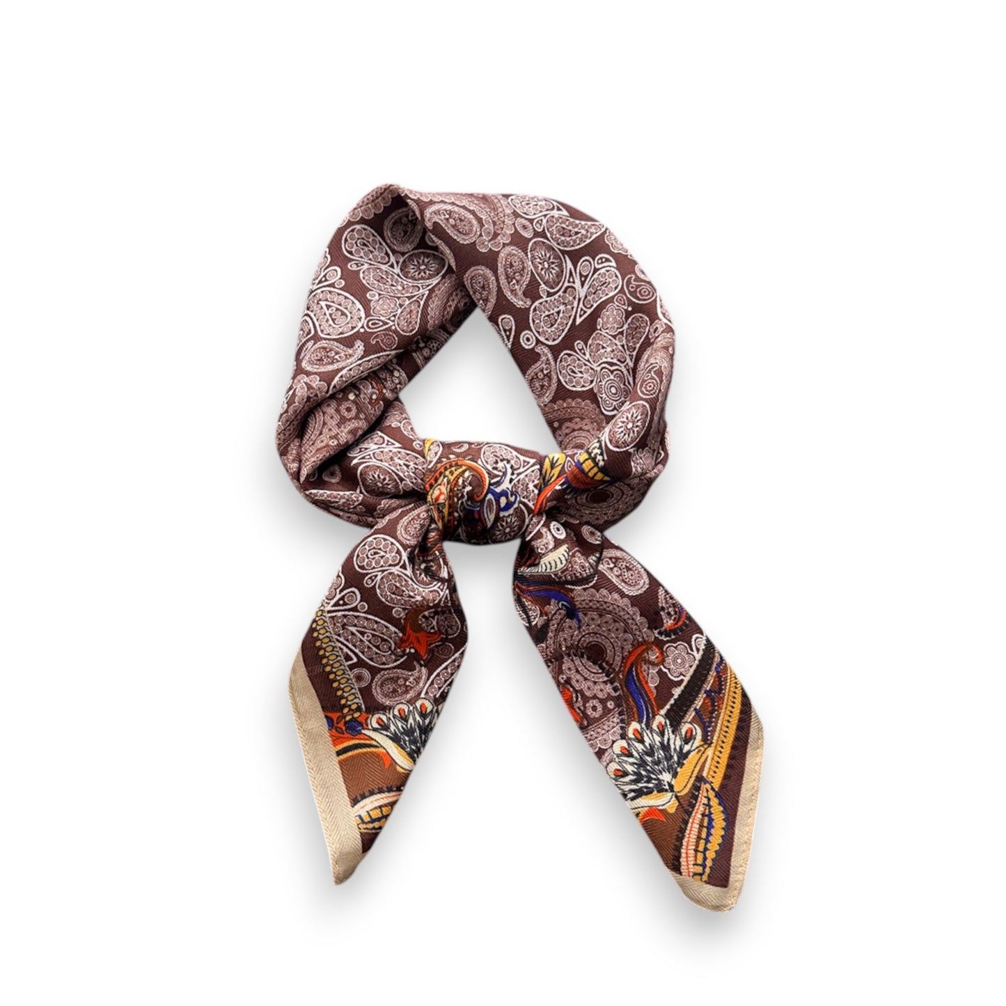 Paisley Print Scarf with Classic Bohemian Design 27¡Á27 Inches