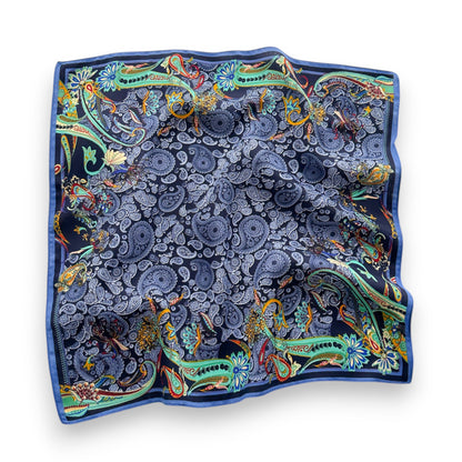 Paisley Print Scarf with Classic Bohemian Design 27¡Á27 Inches