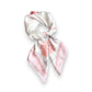 Cute Scarf with Floral Print and Soft Glossy Finish 27¡Á27 Inches