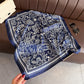 Satin Scarf with Classic Paisley Print 27¡Á27 Inches