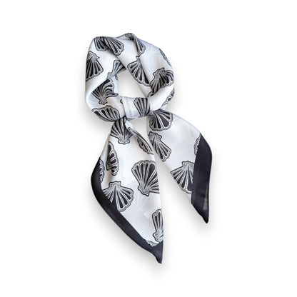 Luxury Satin Shell Print Scarf for Various Occasion 27¡Á27 Inches