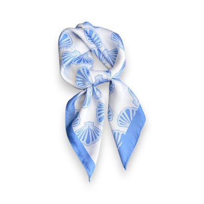 Luxury Satin Shell Print Scarf for Various Occasion 27¡Á27 Inches