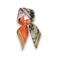 Faux Velvet Scarf with Multi-Tone Bandana Patchwork Print 27¡Á27 Inches