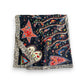 Vibrant Scarf with Whimsical Bohemian Print and Artistic Pattern 35.5¡Á35.5 Inches