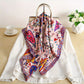 Vibrant Scarf with Whimsical Bohemian Print and Artistic Pattern 35.5¡Á35.5 Inches