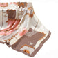 Satin Square Scarf with Baroque Frame and Chain Print 35.5x35.5in