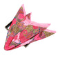 Satin Square Scarf with Paisley Print Pattern