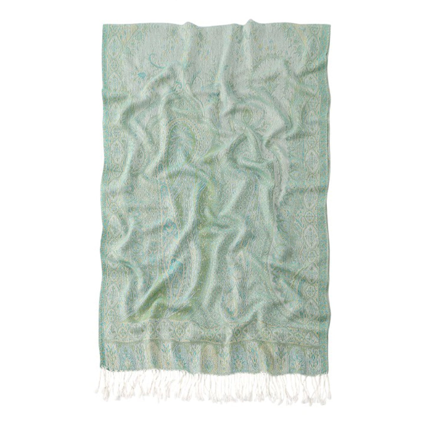 Soft Paisley Wrap Shawl with Fringe Lightweight Warm Oversized Scarf 72.5¡Á28 Inches