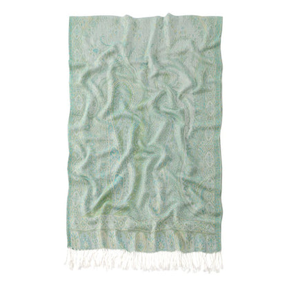 Soft Paisley Wrap Shawl with Fringe Lightweight Warm Oversized Scarf 72.5¡Á28 Inches