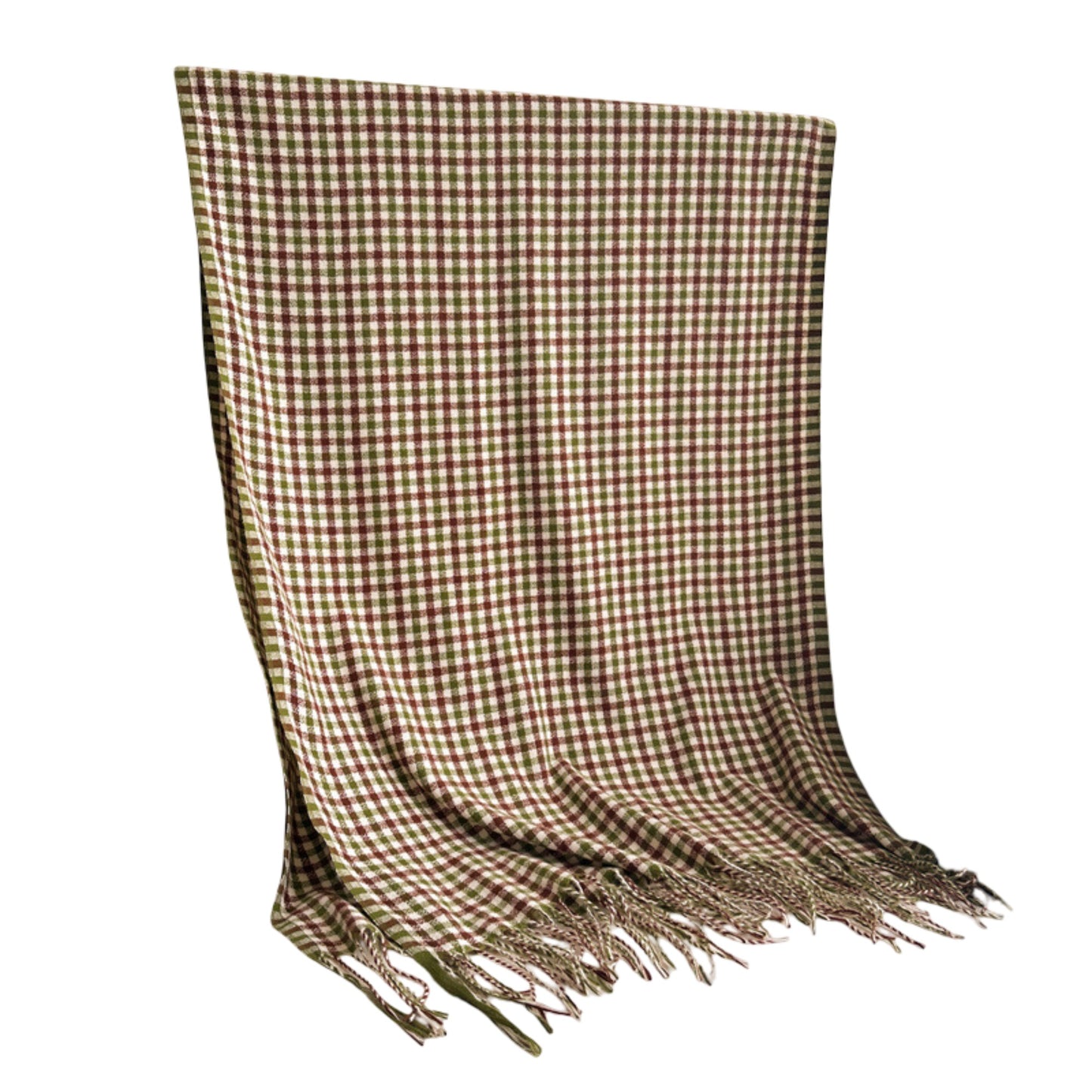 Plaid Winter Scarf Soft Cozy Woven Wrap with Fringe Edges 81¡Á26.5 Inches
