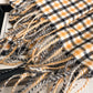 Plaid Winter Scarf Soft Cozy Woven Wrap with Fringe Edges 81¡Á26.5 Inches