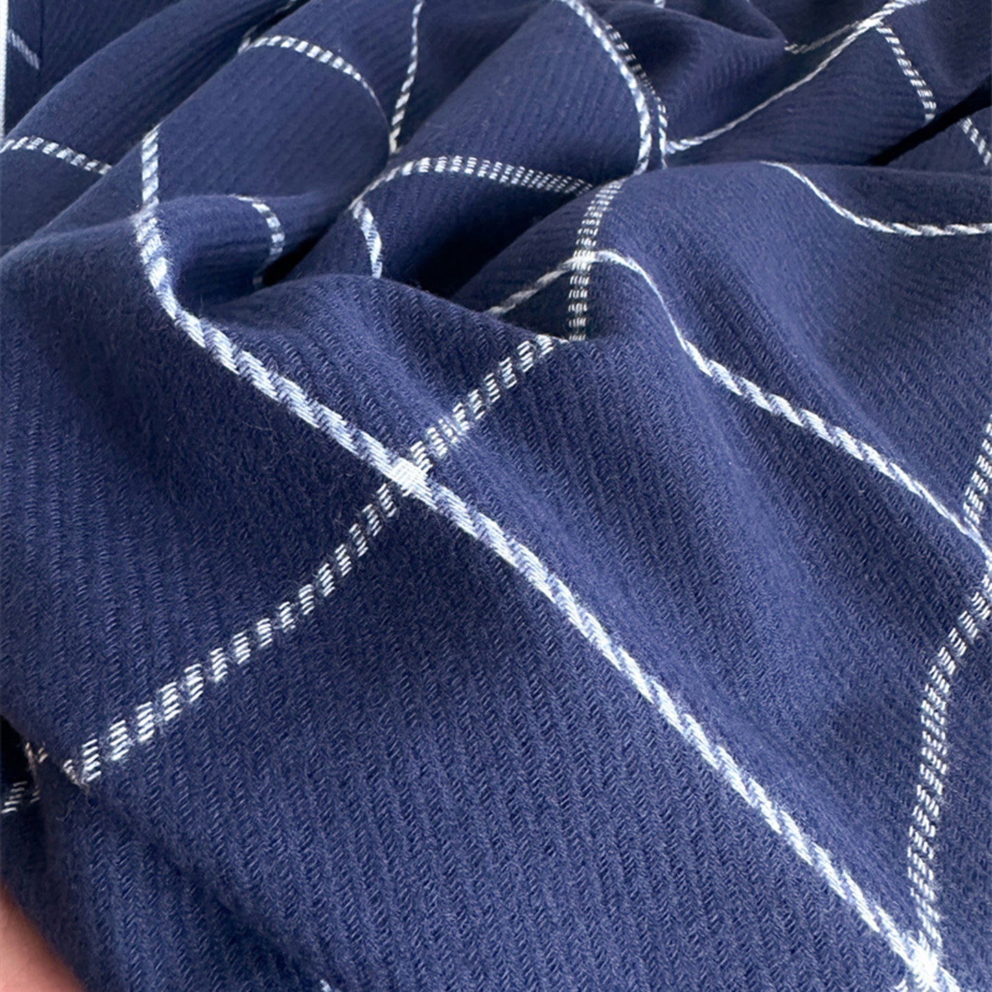 Plaid Winter Scarf Soft Warm Woven Long Shawl with Fringe Edges 78.5¡Á23.5 Inches
